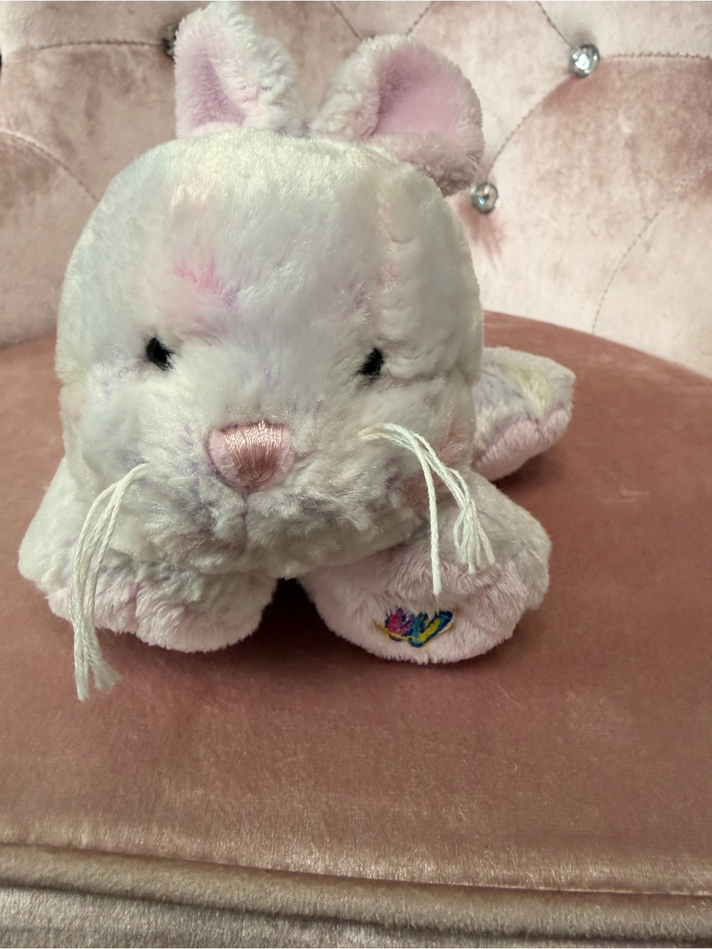 GANZ Pastel Pink Bunny Plush Small Pet Toy